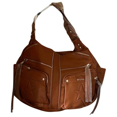 Pre-owned Mugler Camel Handbag