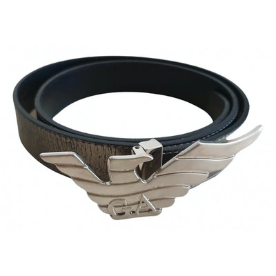 Pre-owned Emporio Armani Leather Belt