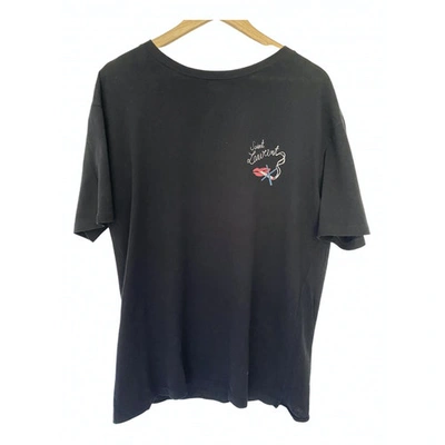 Pre-owned Saint Laurent Black Cotton T-shirts