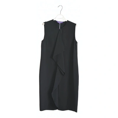 Pre-owned Ralph Lauren Black Silk Dress