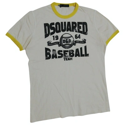 Pre-owned Dsquared2 White Cotton T-shirts