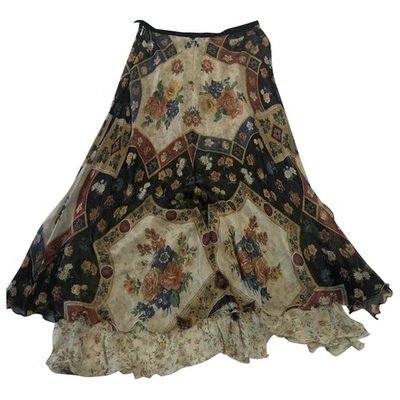 Pre-owned Etro Multicolour Silk Skirt