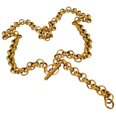 Pre-owned Jean Paul Gaultier Gold Metal Long Necklace