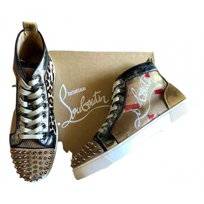 Pre-owned Christian Louboutin Louis Multicolour Leather Trainers