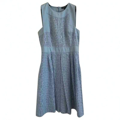 Pre-owned Tara Jarmon Blue Silk Dress