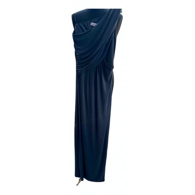 Pre-owned Calvin Klein Maxi Dress In Grey