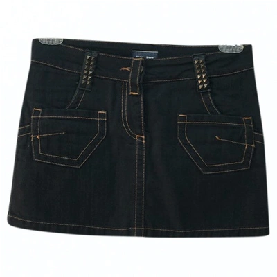 Pre-owned Jean Paul Gaultier Black Denim - Jeans Skirt