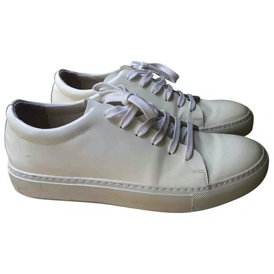 Pre-owned Acne Studios White Patent Leather Trainers