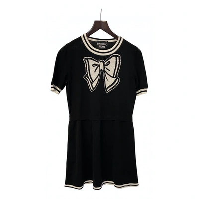 Pre-owned Moschino Black Cotton Dress