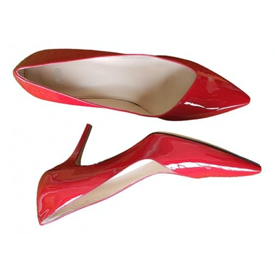 Pre-owned Hugo Boss Red Patent Leather Heels