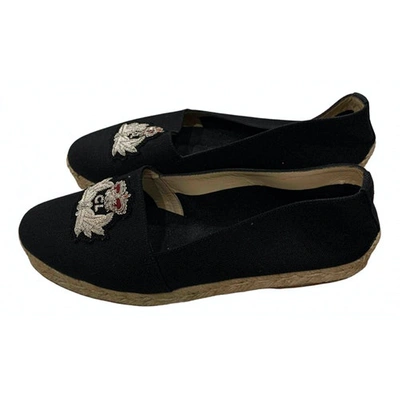 Pre-owned Christian Louboutin Navy Cloth Espadrilles