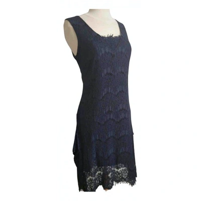 Pre-owned Patrizia Pepe Navy Lace Dress