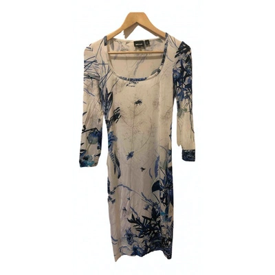 Pre-owned Just Cavalli Mid-length Dress In Blue