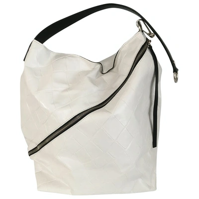 Pre-owned Proenza Schouler Zip Hobo Leather Handbag In White