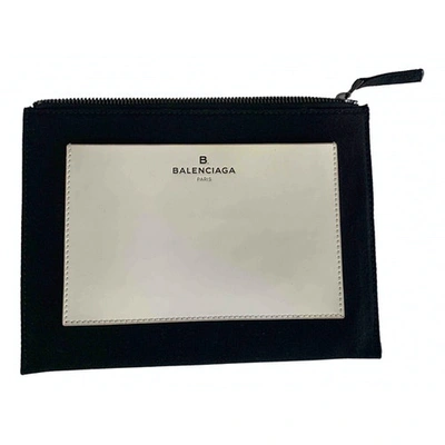 Pre-owned Balenciaga Black Cloth Clutch Bag