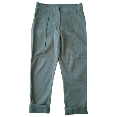 Pre-owned Isabel Marant Étoile Green Cotton Trousers