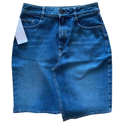 Pre-owned Hugo Boss Blue Denim - Jeans Skirt