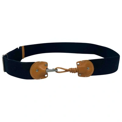 Pre-owned Fay Cloth Belt In Blue