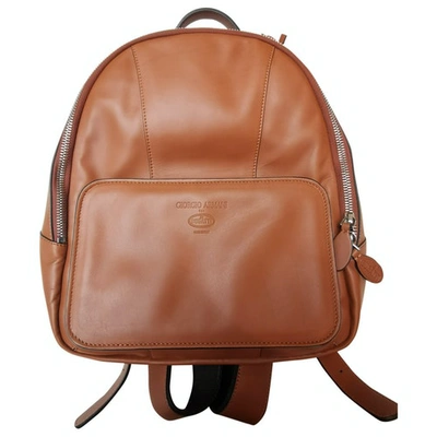 Pre-owned Giorgio Armani Camel Leather Bag