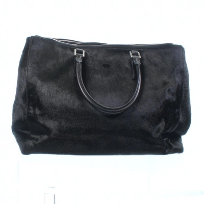 Pre-owned Anya Hindmarch Black Leather Handbag