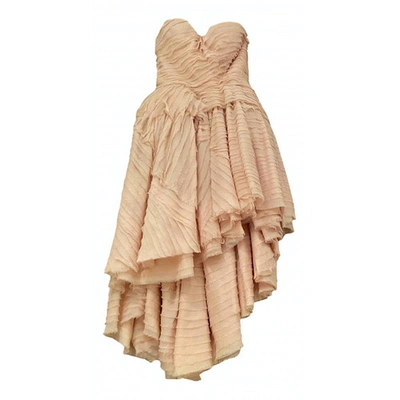 Pre-owned Ermanno Scervino Pink Silk Dress