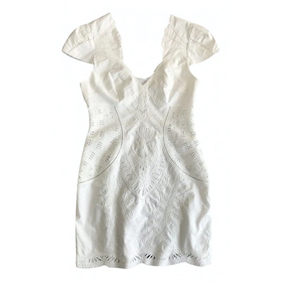 Pre-owned Karen Millen White Cotton Dress