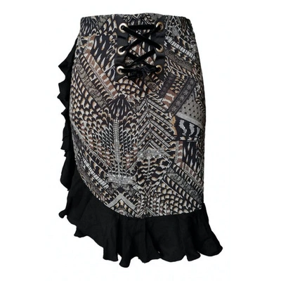 Pre-owned Just Cavalli Mid-length Skirt In Black