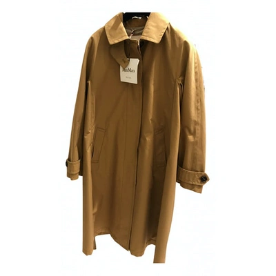 Pre-owned Max Mara Camel Cotton Trench Coat