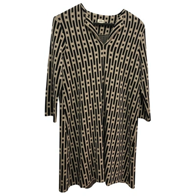 Pre-owned Siyu Wool Mid-length Dress In Black