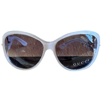 Pre-owned Gucci White Sunglasses
