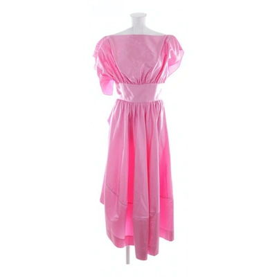 Pre-owned Rosie Assoulin Silk Dress In Pink