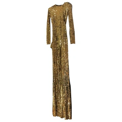 Pre-owned Elisabetta Franchi Gold Glitter Dress