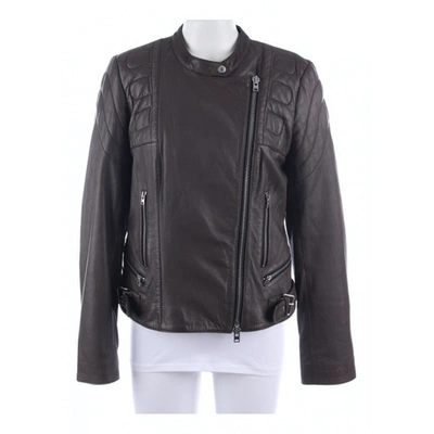Pre-owned Closed Brown Leather Jacket