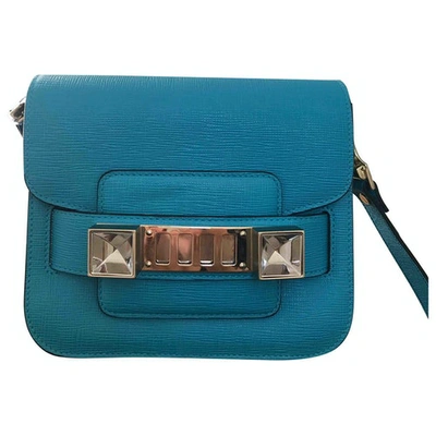 Pre-owned Proenza Schouler Ps11 Blue Leather Handbag