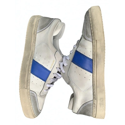 Pre-owned Axel Arigato White Leather Trainers