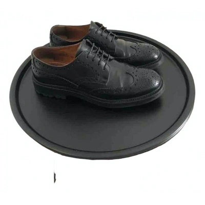 Pre-owned Church's Black Leather Lace Ups