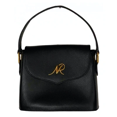 Pre-owned Nina Ricci Leather Handbag In Black