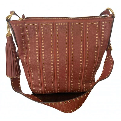 Pre-owned Michael Kors Brooklyn Brown Leather Handbag