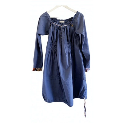 Pre-owned Wunderkind Blue Cotton Dress