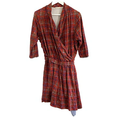 Pre-owned Wunderkind Red Cotton - Elasthane Dress