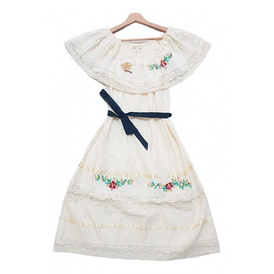 Pre-owned Maje Spring Summer 2020 Ecru Cotton Dress