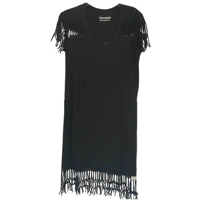 Pre-owned Zadig & Voltaire Black Cotton Dress