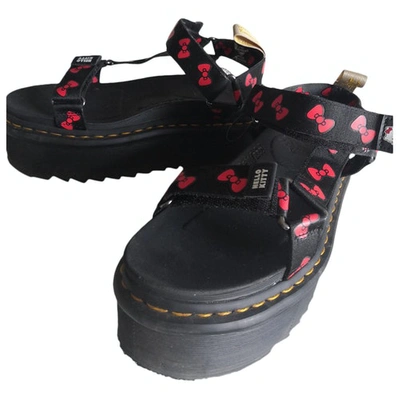 Pre-owned Dr. Martens' Black Rubber Sandals