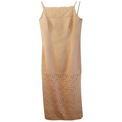 Pre-owned Escada Beige Linen Dress