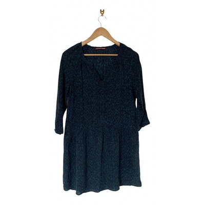 Pre-owned Comptoir Des Cotonniers Blue Silk Dress