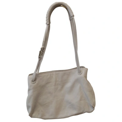 Pre-owned Blumarine White Leather Handbag