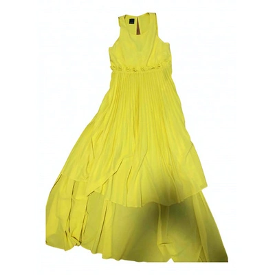 Pre-owned Pinko Dress In Yellow