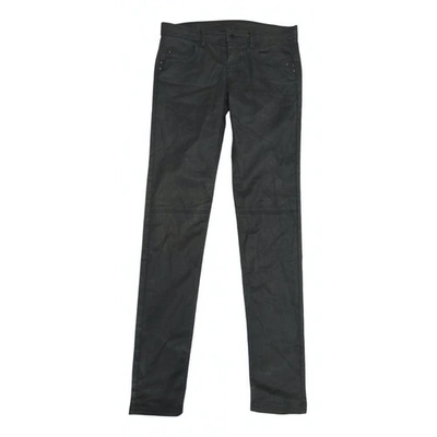 Pre-owned Comptoir Des Cotonniers Slim Pants In Black