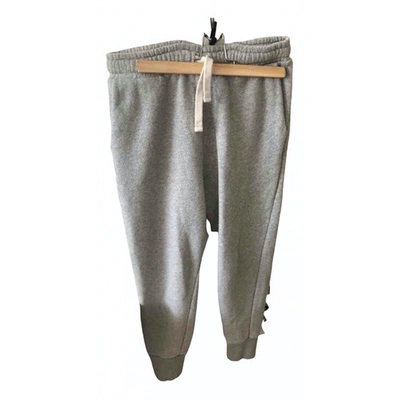 Pre-owned American Vintage Grey Cotton Trousers
