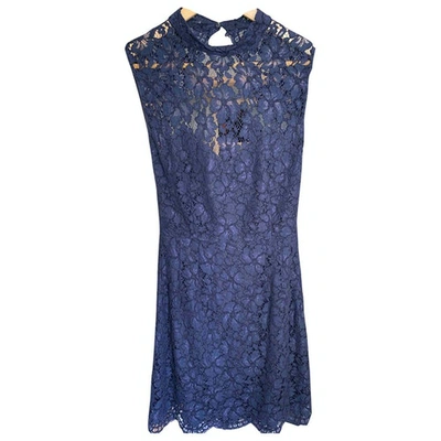 Pre-owned Sandro Blue Lace Dress